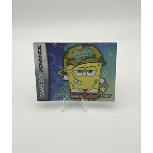 SpongeBob Battle For Bikini Bottom GBA 2003 - Game Boy Advance - Manual Only